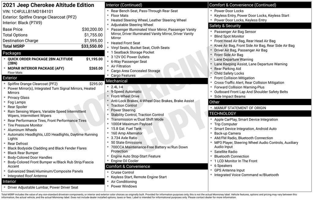 2021 Jeep Cherokee Latitude Plus