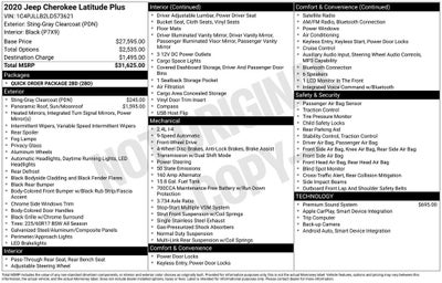 2020 Jeep Cherokee Latitude Plus