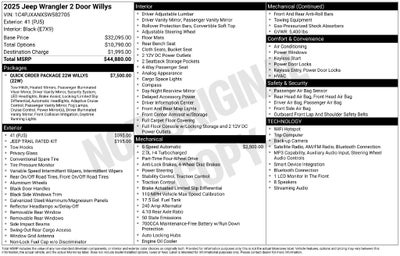 2025 Jeep Wrangler Willys