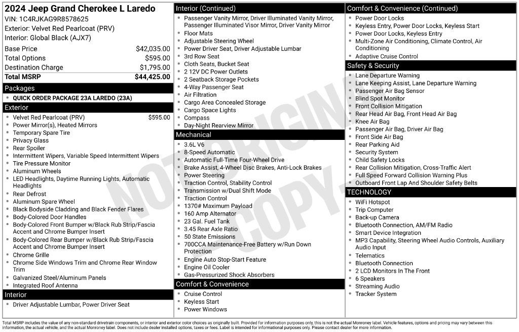 2024 Jeep Grand Cherokee L Laredo