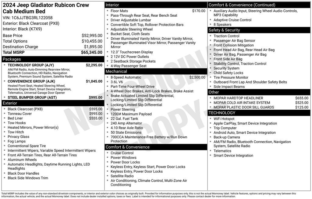 2024 Jeep Gladiator Rubicon