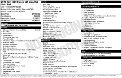 2022 RAM 1500 Classic SLT