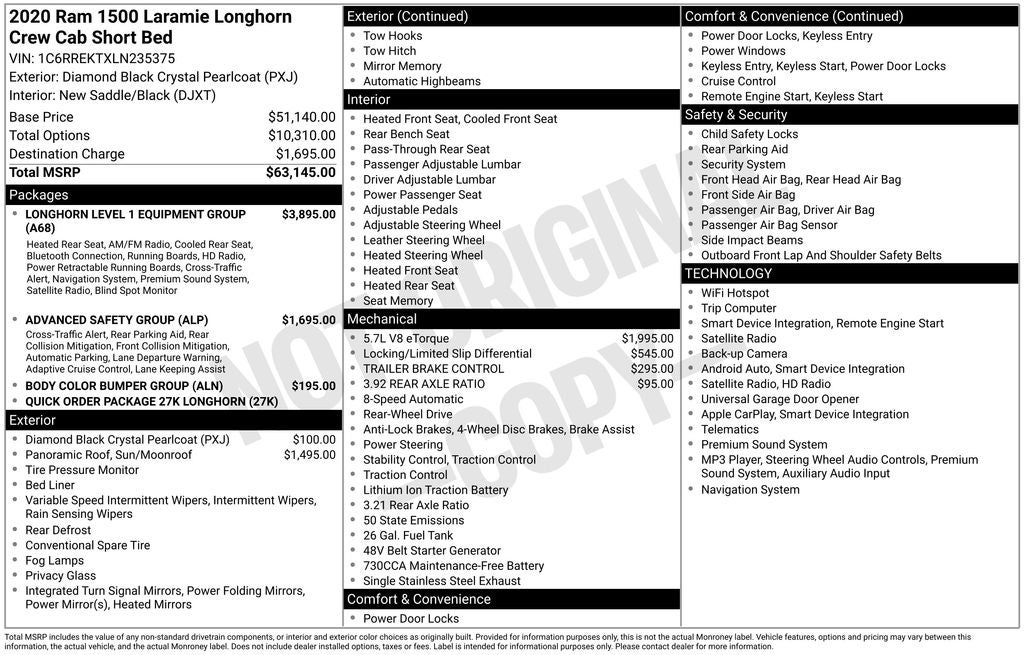 2020 RAM 1500 Limited