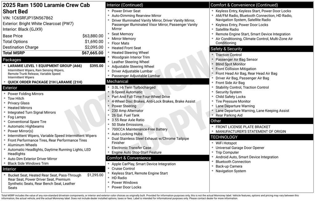 2025 RAM 1500 Laramie