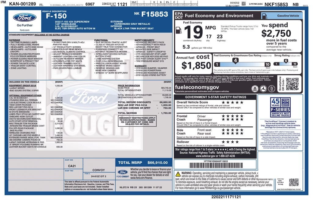 2022 Ford F-150 Lariat