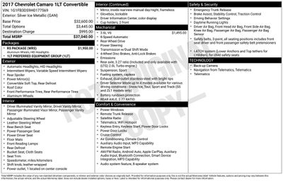 2017 Chevrolet Camaro 1LT