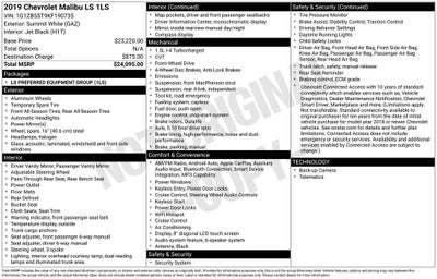 2019 Chevrolet Malibu LS 1LS