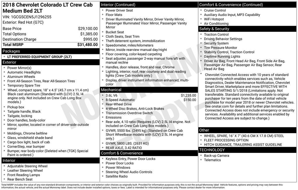 2018 Chevrolet Colorado LT