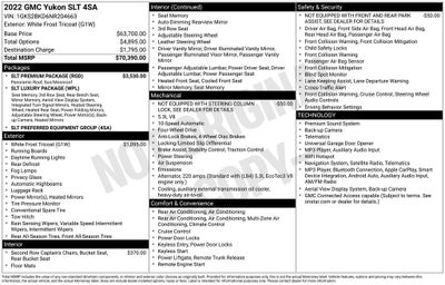 2022 GMC Yukon SLT