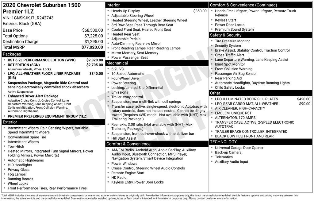2020 Chevrolet Suburban Premier