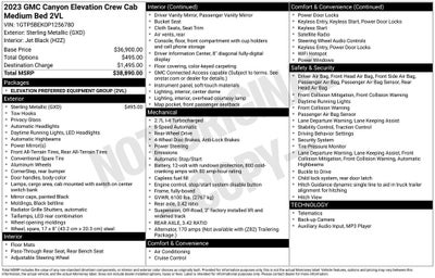 2023 GMC Canyon Elevation
