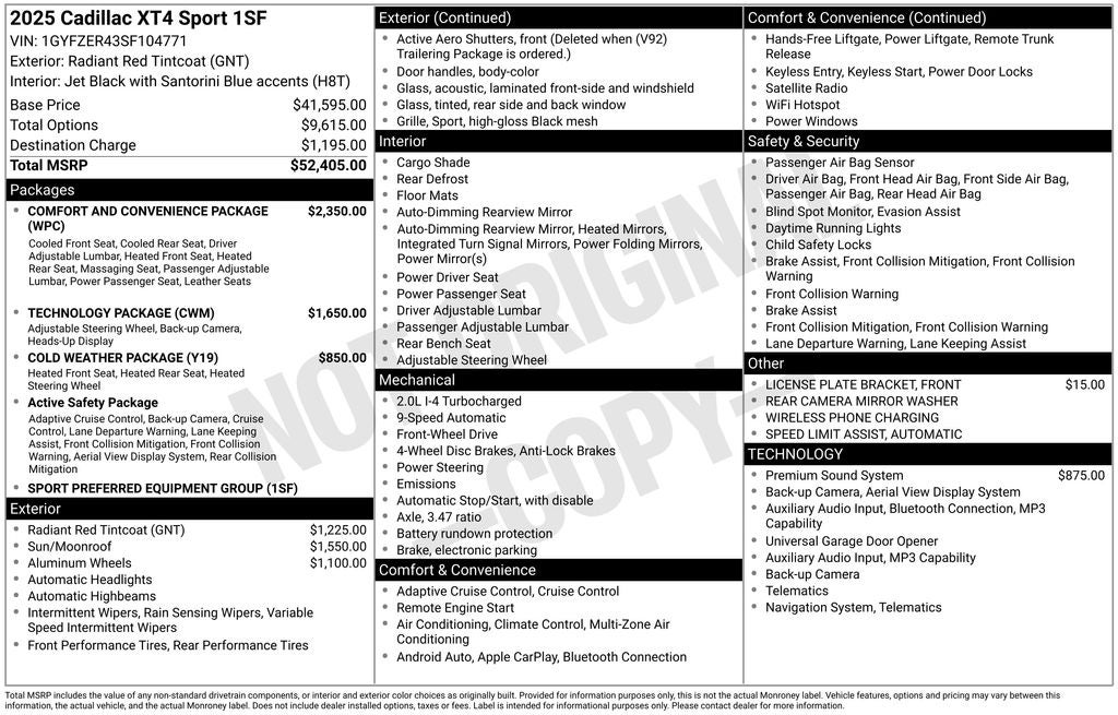 2025 Cadillac XT4 Sport
