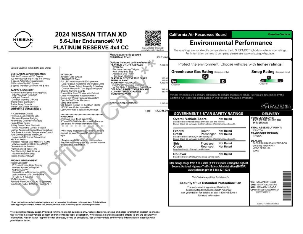 2024 Nissan Titan XD Platinum Reserve