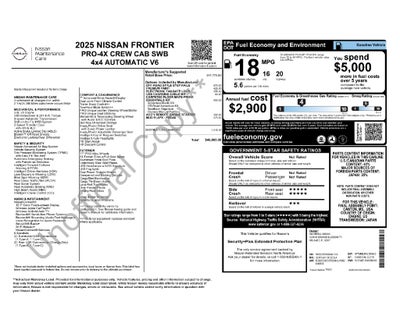 2025 Nissan Frontier PRO-4X