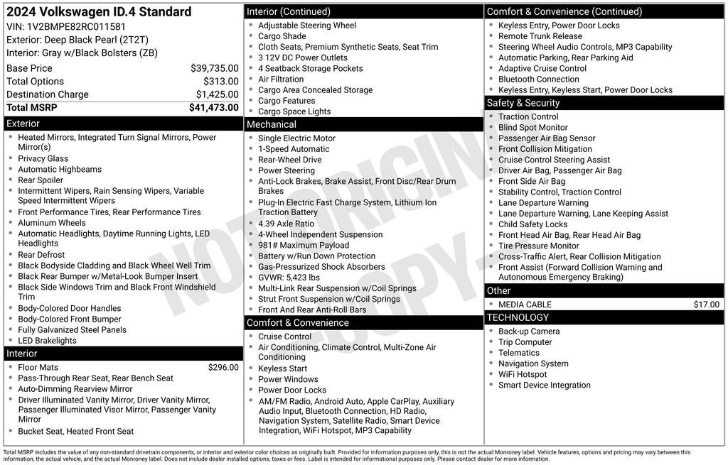 2024 Volkswagen ID.4 Standard