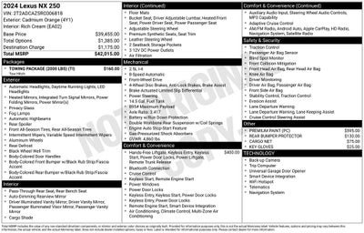 2024 Lexus NX 250 Base