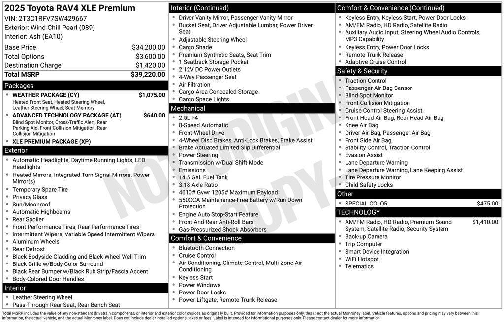 2025 Toyota RAV4 XLE Premium