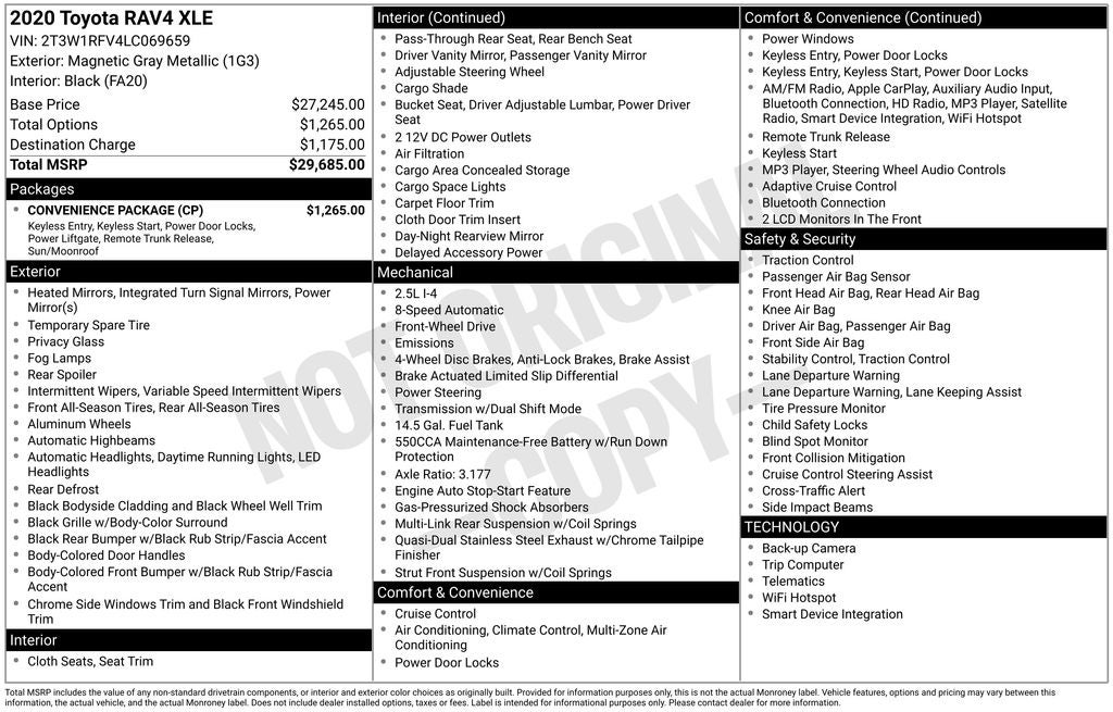 2020 Toyota RAV4 XLE