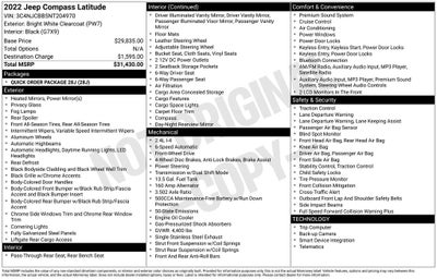2022 Jeep Compass Latitude