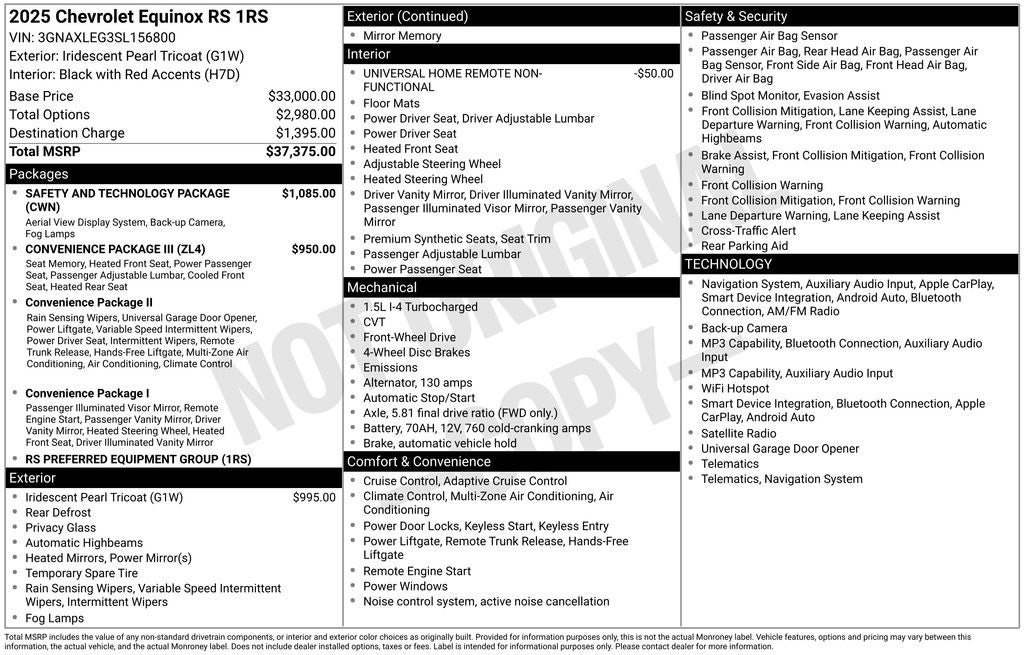 2025 Chevrolet Equinox RS