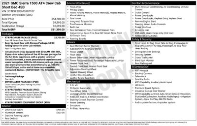 2021 GMC Sierra 1500 AT4