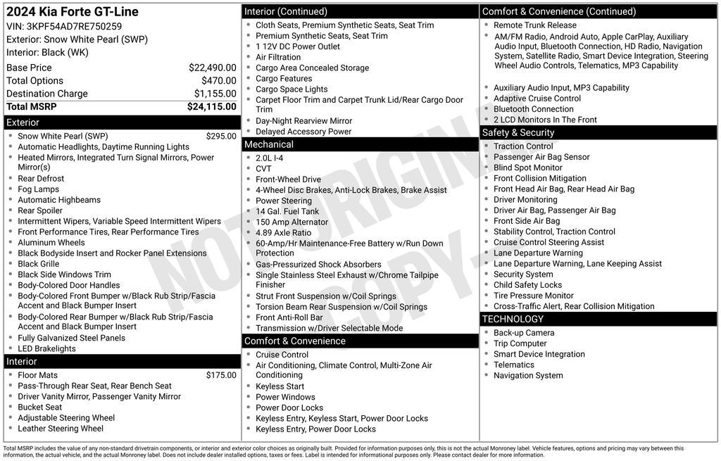 2024 Kia Forte GT-Line