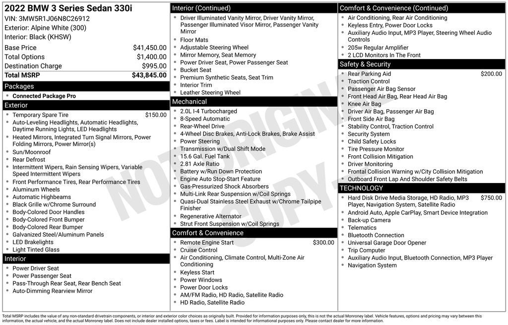 2022 BMW 3 Series 330i