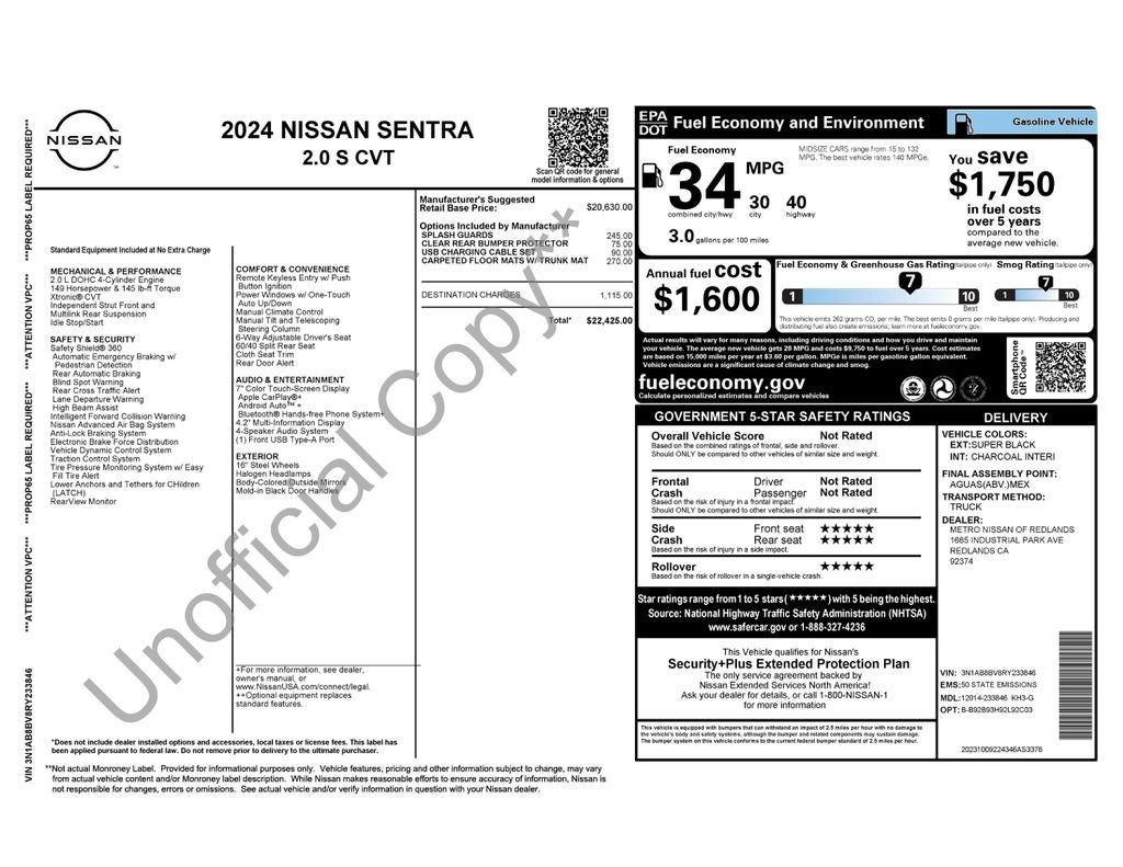 2024 Nissan Sentra S