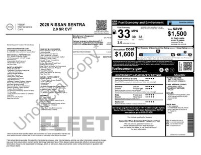 2025 Nissan Sentra SR