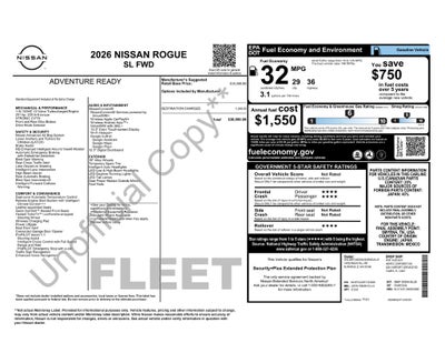 2026 Nissan Rogue SL
