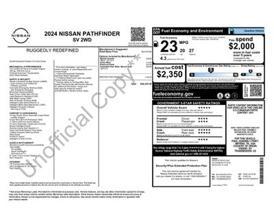 2024 Nissan Pathfinder SV
