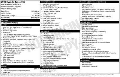 2022 Hyundai Tucson SE