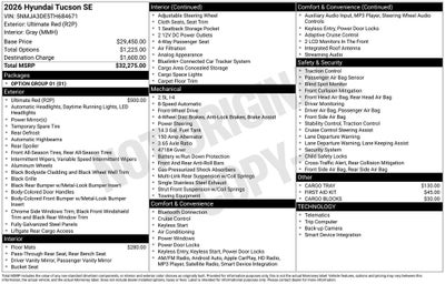 2026 Hyundai Tucson SE