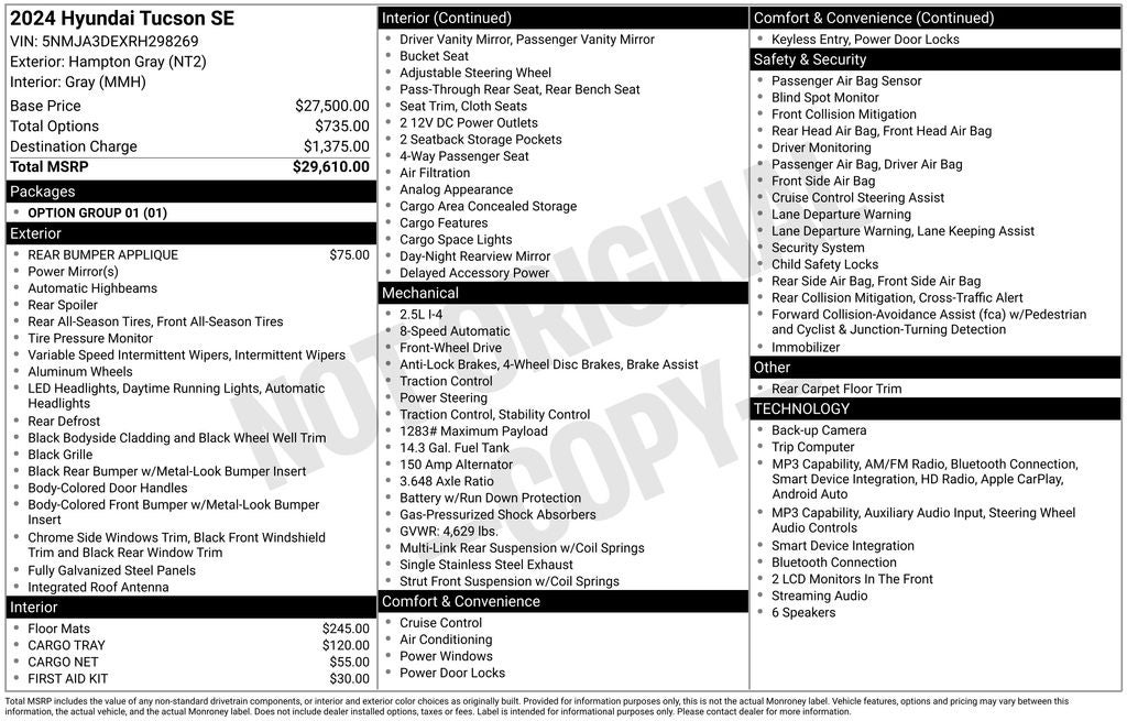 2024 Hyundai Tucson SE