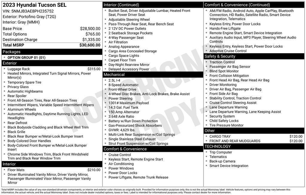 2023 Hyundai Tucson SEL