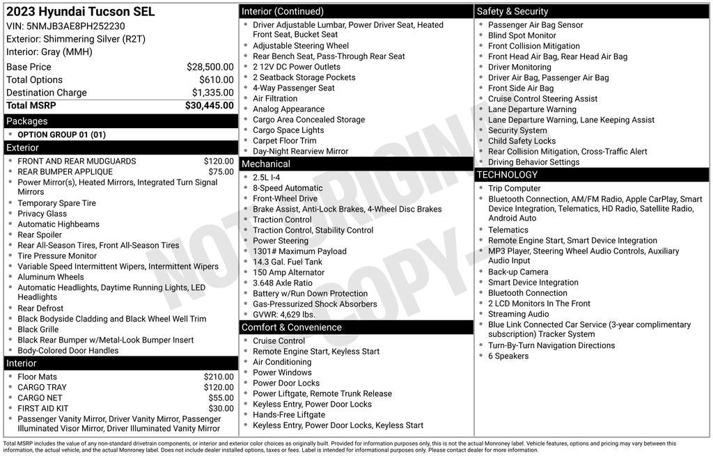 2023 Hyundai Tucson SEL