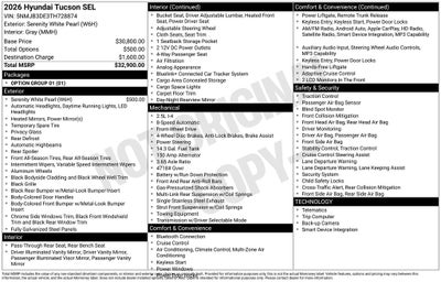 2026 Hyundai Tucson SEL