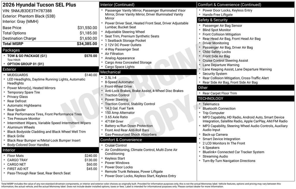 2026 Hyundai Tucson SEL Plus
