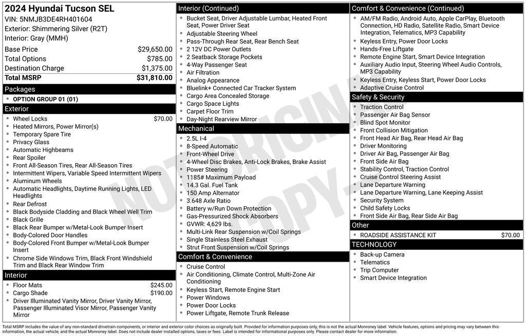 2024 Hyundai Tucson SEL