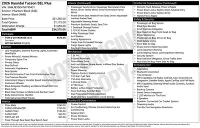 2026 Hyundai Tucson SEL Plus