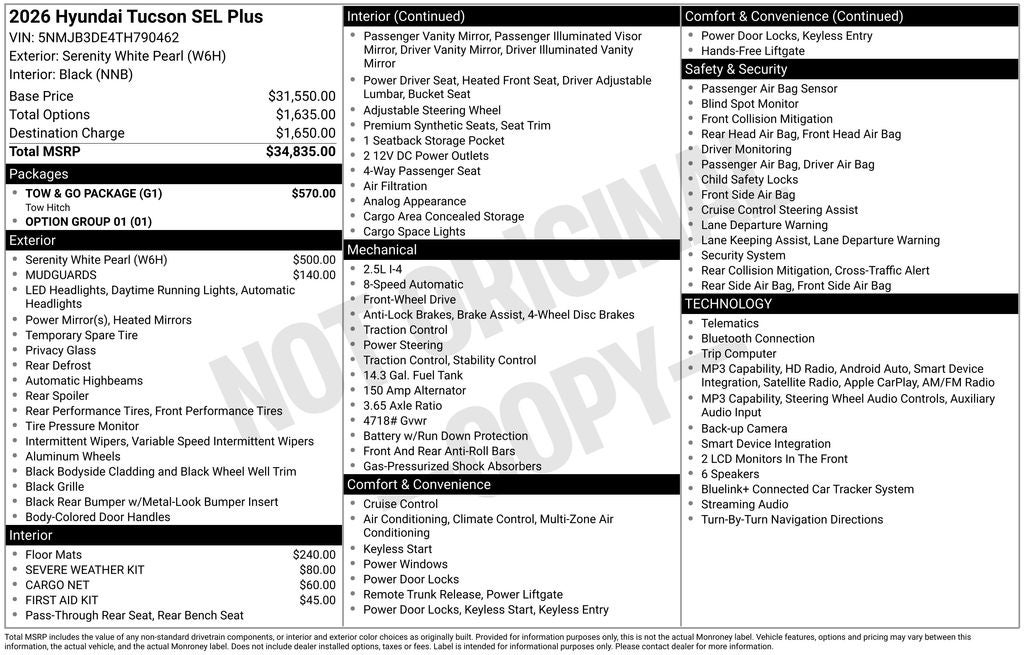 2026 Hyundai Tucson SEL Plus
