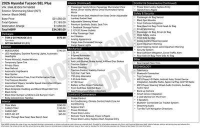 2026 Hyundai Tucson SEL Plus