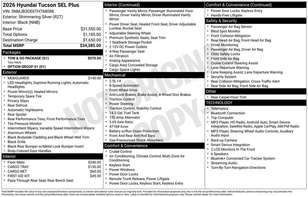 2026 Hyundai Tucson SEL Plus
