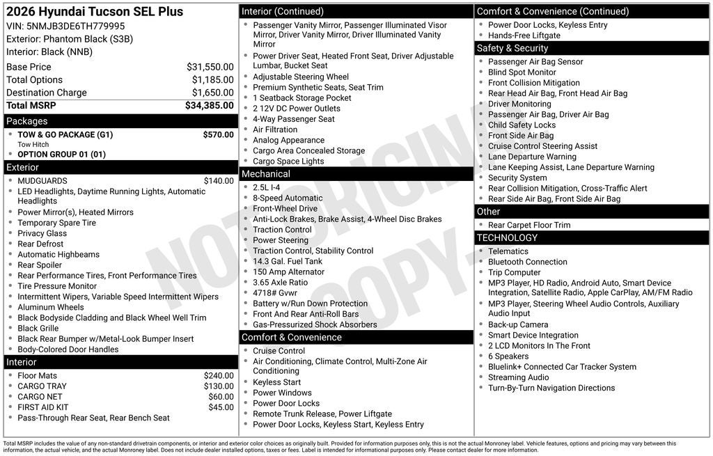 2026 Hyundai Tucson SEL Plus