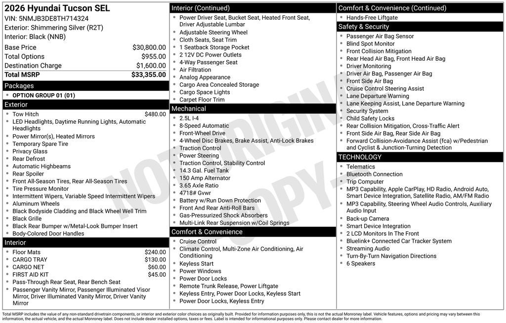 2026 Hyundai Tucson SEL