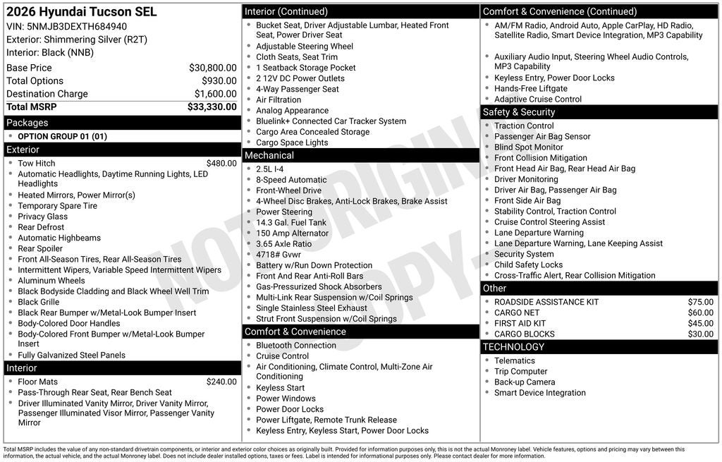 2026 Hyundai Tucson SEL