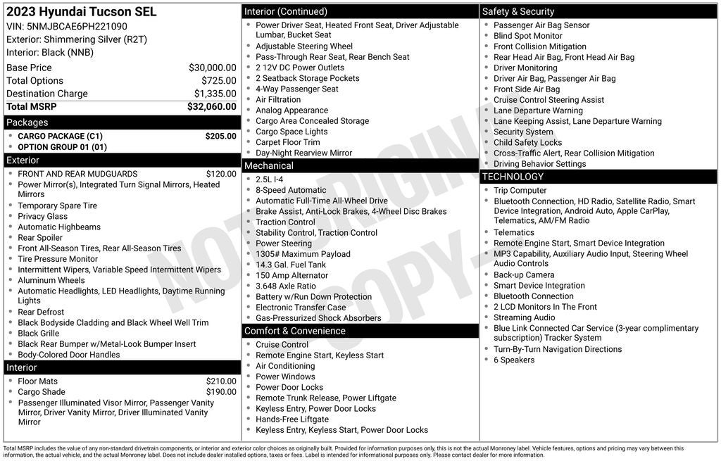 2023 Hyundai Tucson SEL