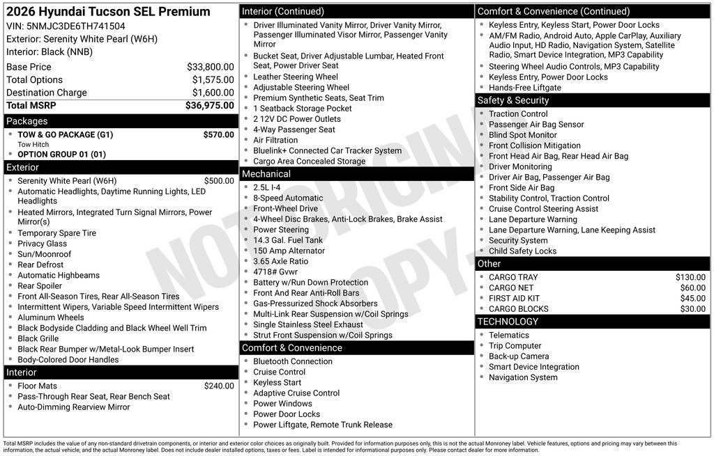 2026 Hyundai Tucson SEL Premium