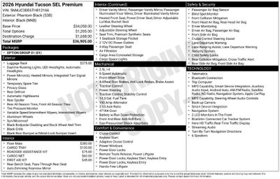2026 Hyundai Tucson SEL Premium
