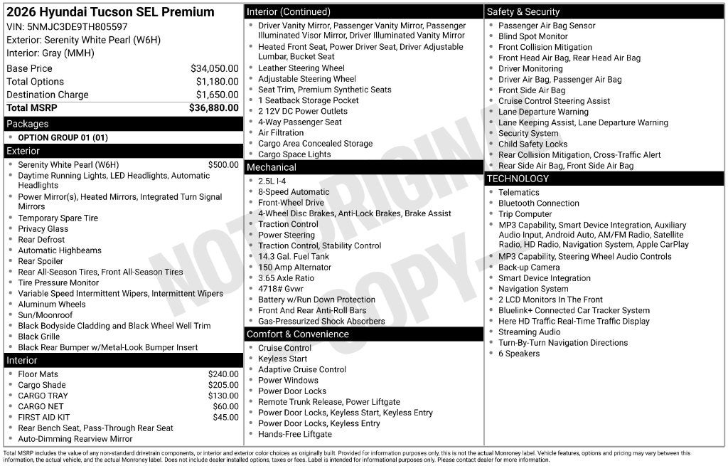 2026 Hyundai Tucson SEL Premium